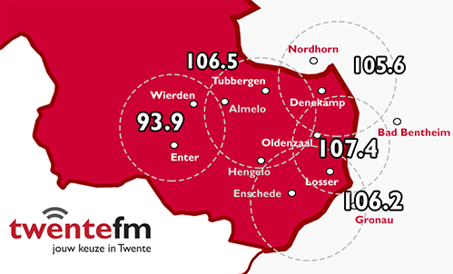 Frequenties Twente FM