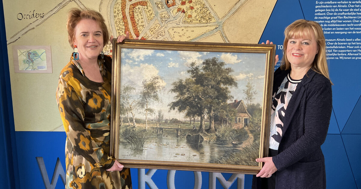 Uniek schilderij van Almelose schilder nu te bewonderen bij Stedelijk