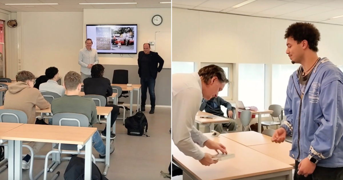 Enschedese Jocel (18) haalt Heldendaad in de Sahara naar z’n klas