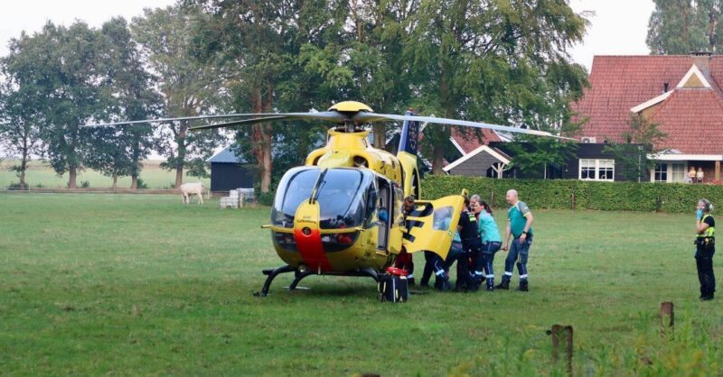 Fietser zwaargewond na val tussen Nutter en Vasse, traumahelikopter ingezet