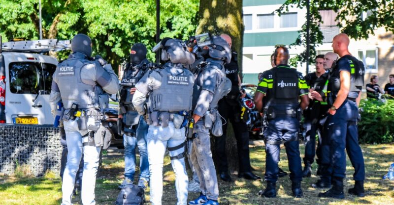 Grote politieactie in Enschede, ook drone ingezet