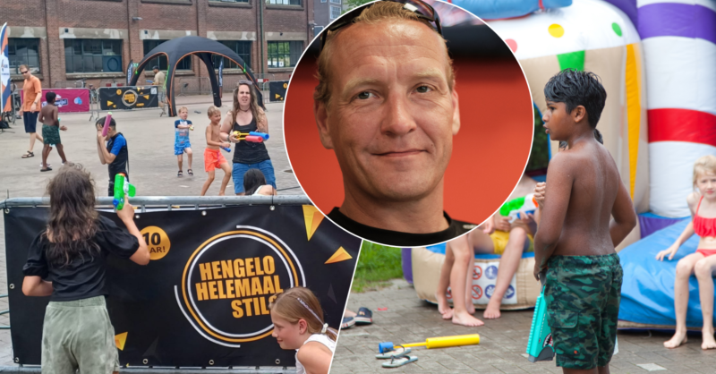 In vijf dagen tijd stampt Tijs Jagers Hengelo Helemaal Nat uit de grond: 'Ik zag Peter met een tuins