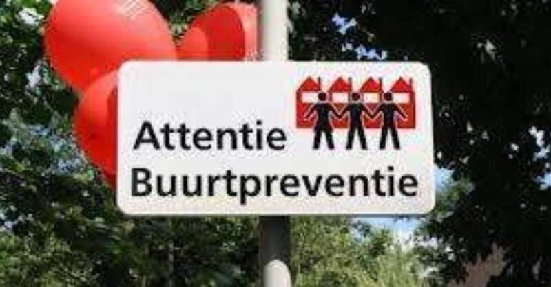 Buurtpreventieborden in wijk Slangenbeek