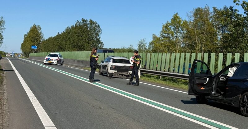 Kop-staartbotsing N36 Almelo ter hoogte van Bedrijvenpark Twente