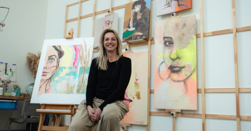 Enschedese Anke Laarhuis combineert coaching en kunst: ‘Als mensen maken, gebeurt er iets’
