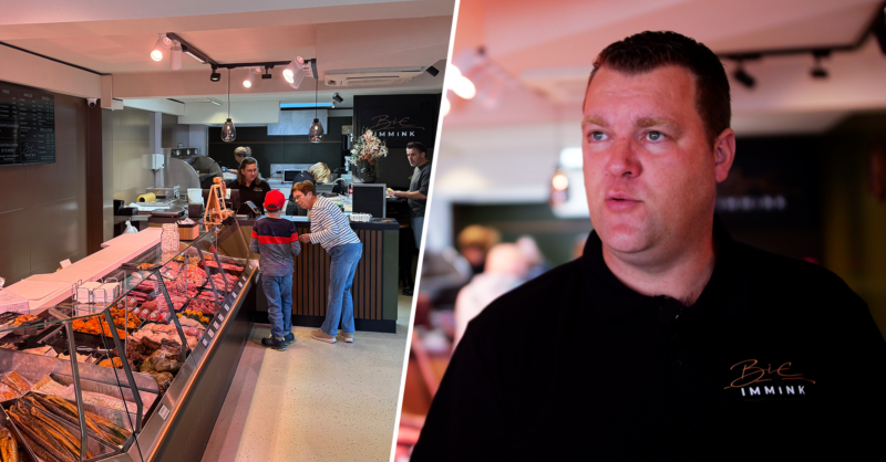 In hartje Enter opent Gerben zijn nieuwe vis- en vleeszaak: ‘Dit had ik twee maanden geleden niet ve