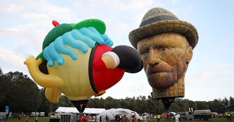 Van Vincent van Gogh tot een schildpad; Twente Ballooning kent weer tal van ‘special shapes’
