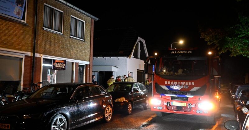 Brandweer rukt uit voor woningbrand aan Deldensestraat Almelo