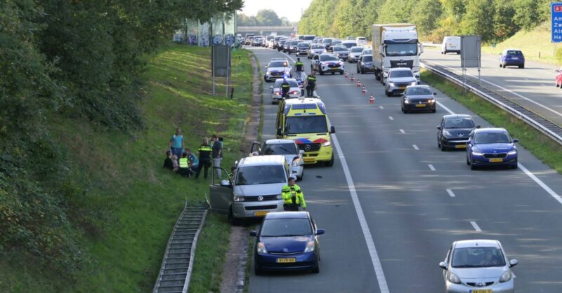 Flinke verkeershinder na ongeval op A35 bij Enschede-Zuid