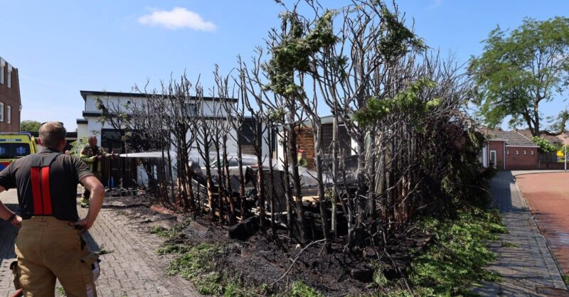 Persoon raakt gewond bij brand in schuur in Wierden