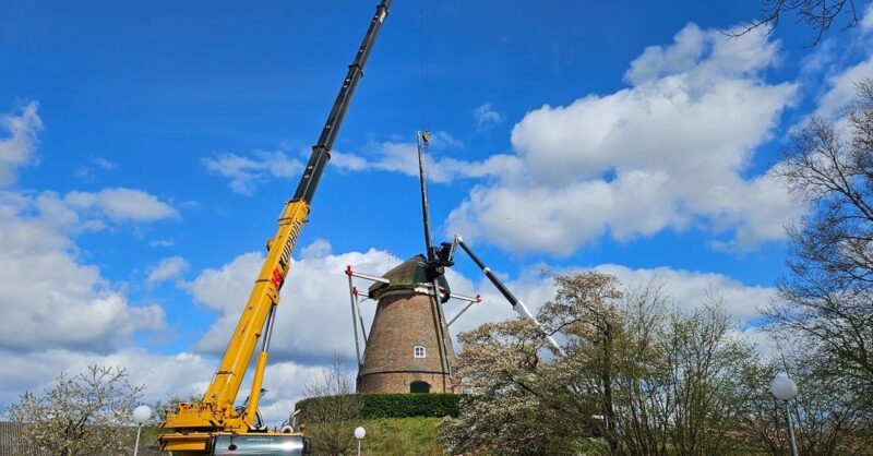Molen van Fleringen krijgt na vijftig jaar weer nieuwe wieken: 'Was hard nodig'