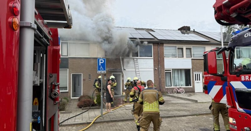Gewonden bij woningbrand in Oldenzaal: traumahelikopter geland