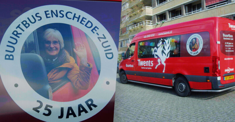 Busje komt zo: deze buurtbus in Enschede bestaat 25 jaar