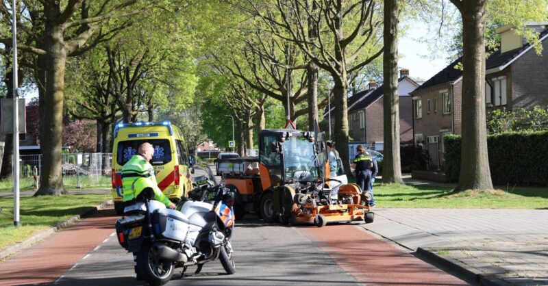 Ongeval met grasmaaier in Wierden