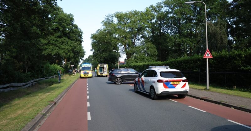 Aanrijding tussen auto en fietser in Wierden