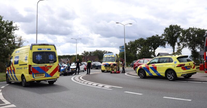 Motorrijder ernstig gewond bij ongeval in Wierden