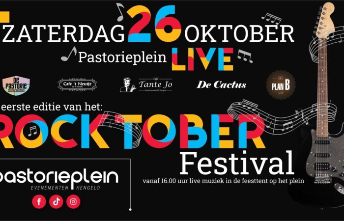 Rocktober Festival op Pastorieplein in Hengelo