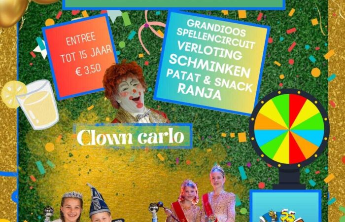 Carnavalsverenigingen verzorgen kindercarnaval bij De Waarbeek