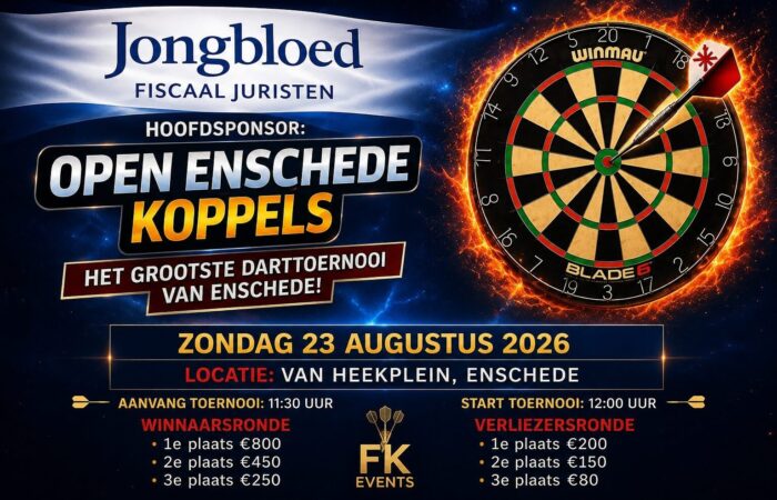 Koppel-darttoernooi op Van Heekplein Enschede