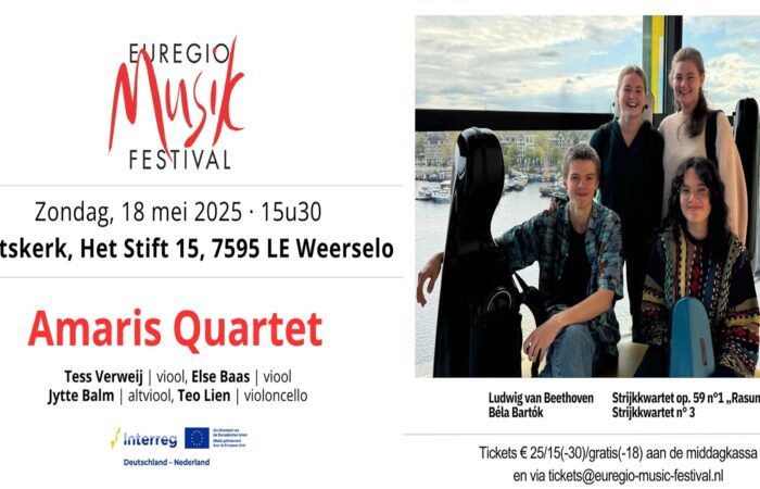 Concert Euregio Music Festival in de Stiftskerk Weerselo