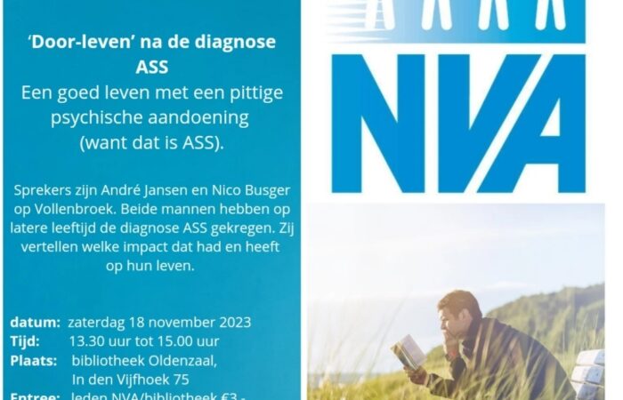 Themabijeenkomst Door-leven' na de diagnose ASS in Oldenzaal