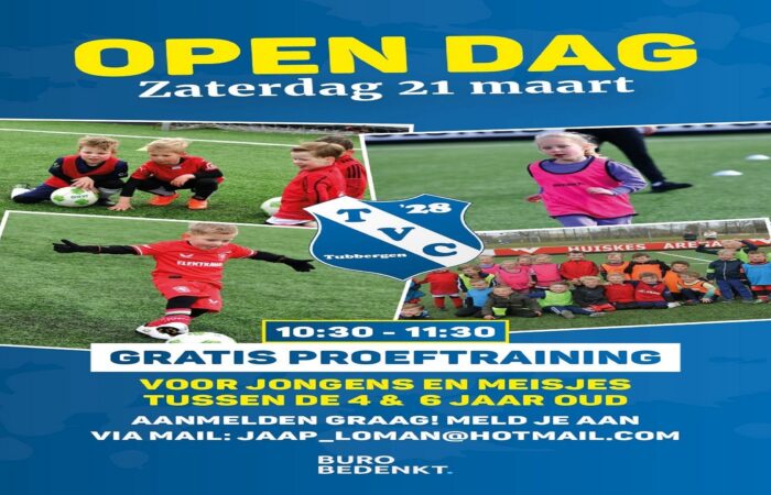 Zaterdagochtend 21 maart Open Dag bij TVC ‘28