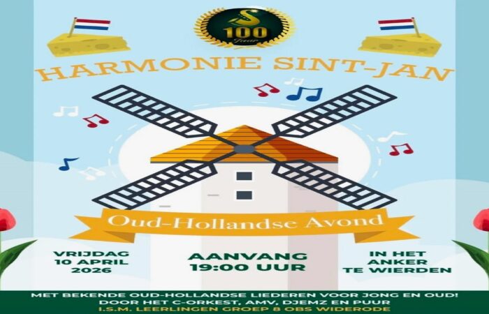 Oud-Hollandse Avond Harmonie Sint Jan Wierden