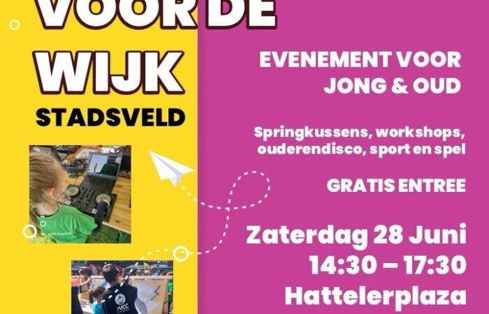 Jongeren voor de wijk' in Stadsveld, voor jong en oud