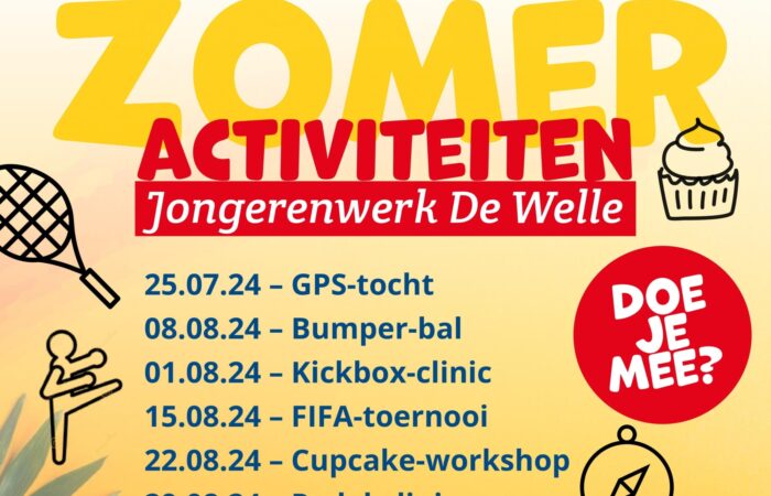 Zomeractiviteiten jongerenwerk De Welle Wierden