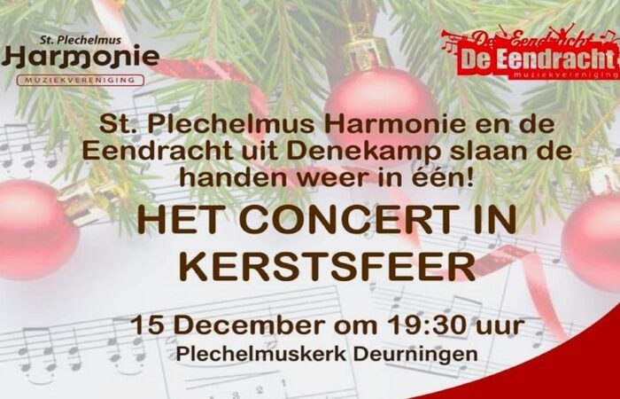 Jaarlijkse Concert in Kerstsfeer St. Plechelmus Harmonie