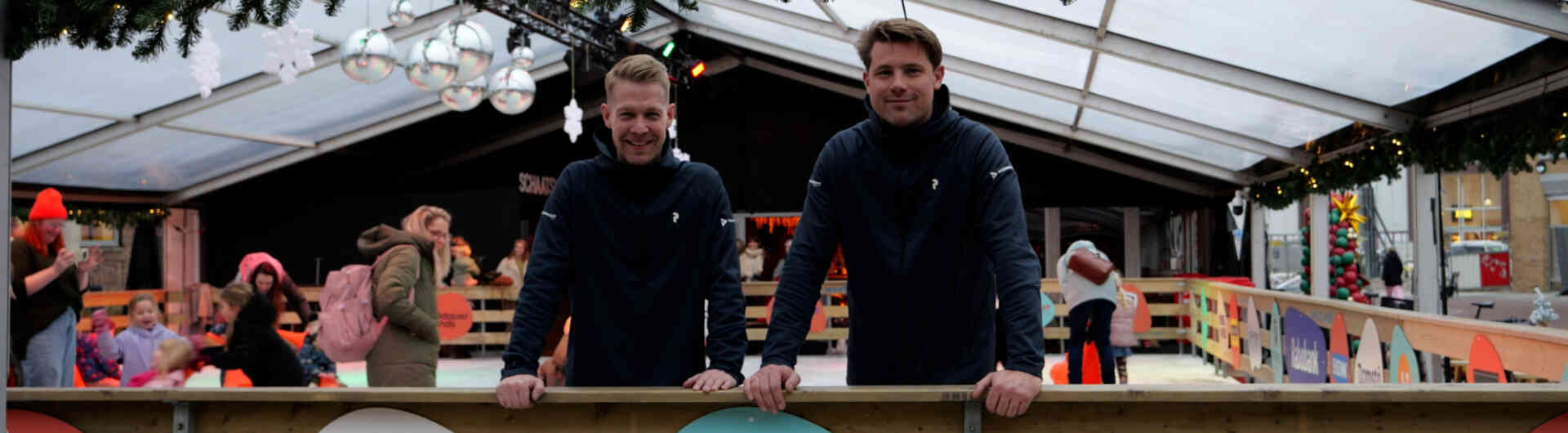 Organisatoren Rob Stegehuis en Bas ter Beke IJsbaan Hengelo