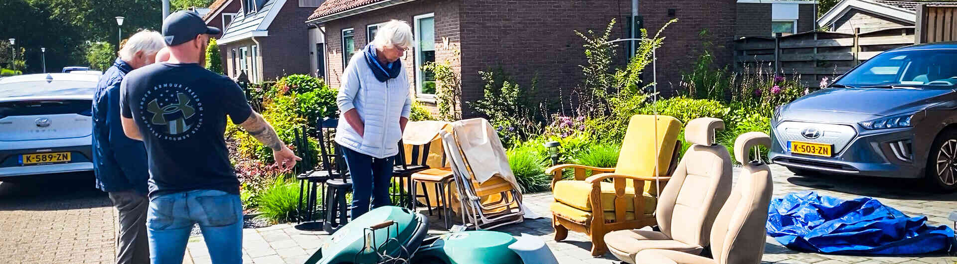 Inwoner Joost verkoopt zijn grasmaaier