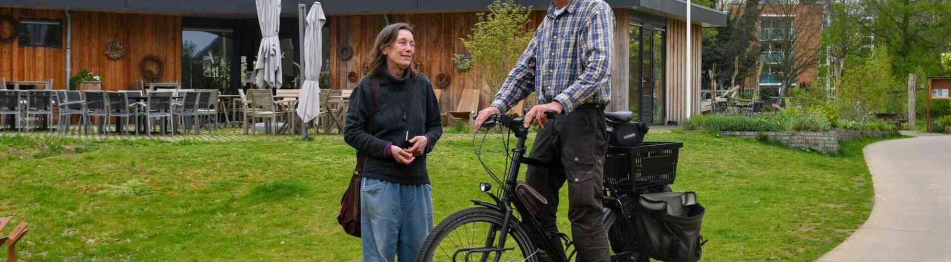 Klimaatburgemeesters Judith Kraak links en Willem Dijkema