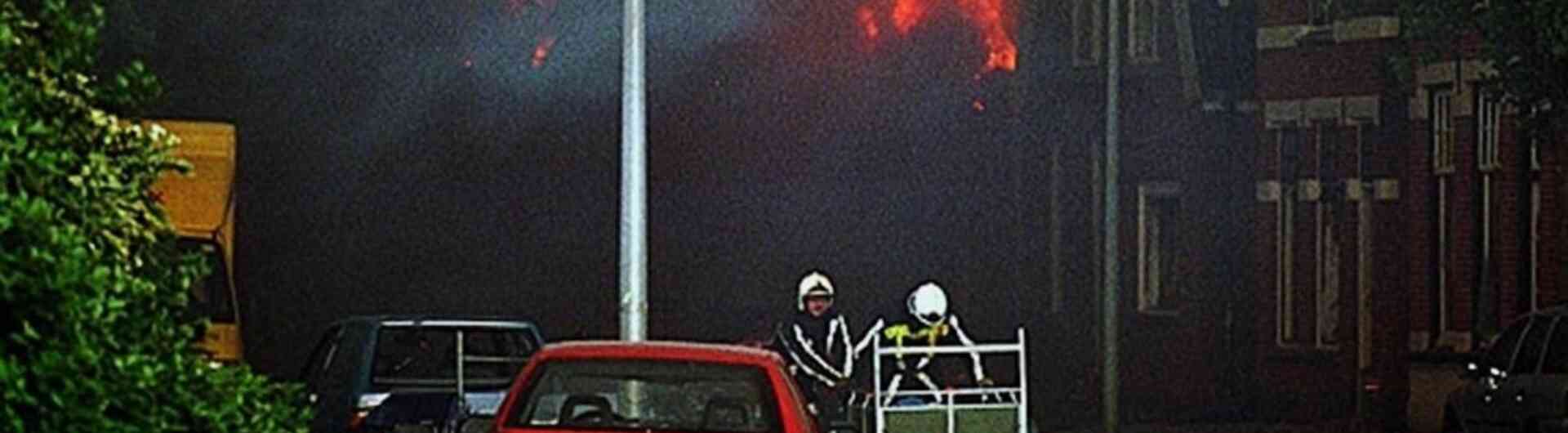 vuurwerkramp - brandweer - rampgebied