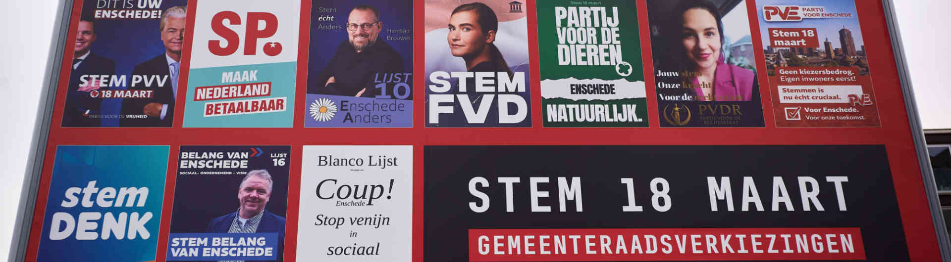 verkiezingen - gemeenteraadsverkiezingen - posters - billboard
