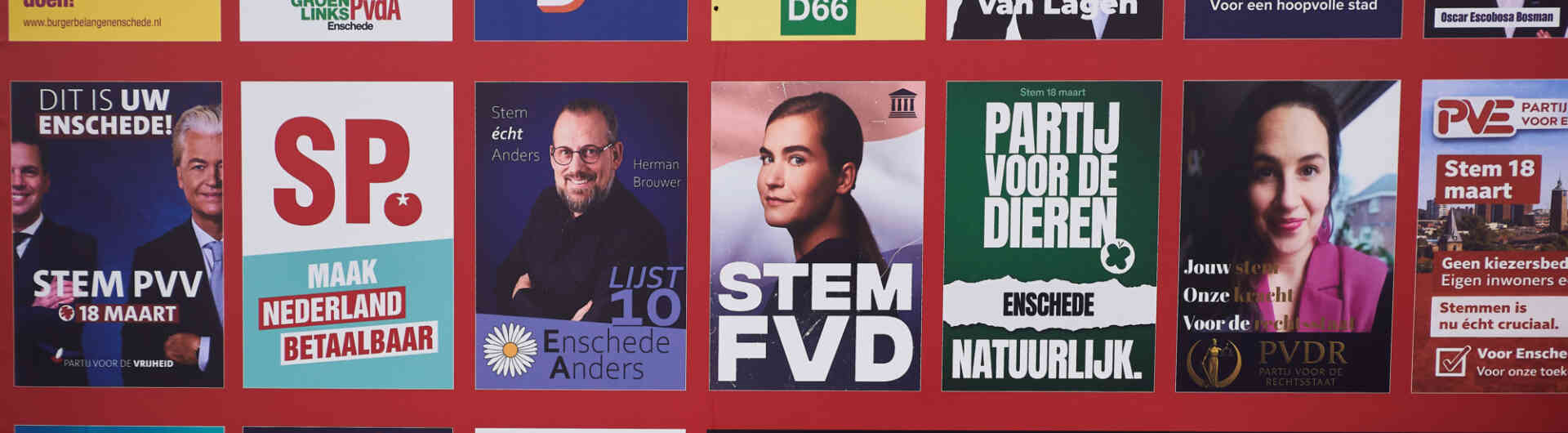 Verkiezingsposter - verkiezingen