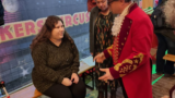 Foto Marianne op het voelplein