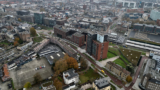 Luchtfoto stationsgebied Enschede beeldbank gemeente