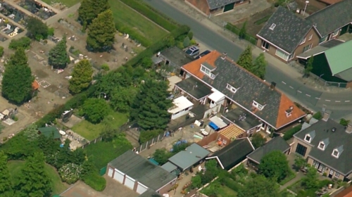 Scholtinkstraat vanuit de lucht