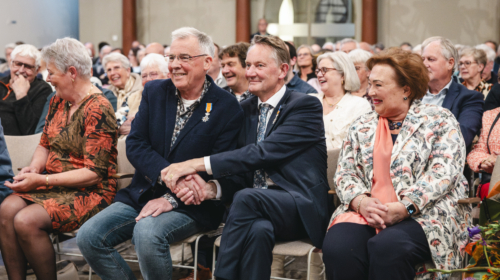 Aart Ek (links) en Erik Timmer fusiebegeleiders PGA Almelo