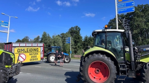 Boeren op de N35 rtv Oost
