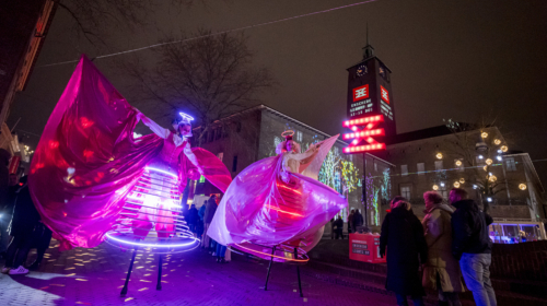 Enschede Lights Up 2024 straattheater Emiel Muijderman