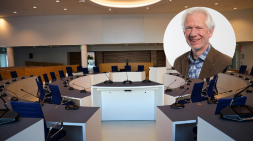 Hans Scherpenzeel in de raadzaal