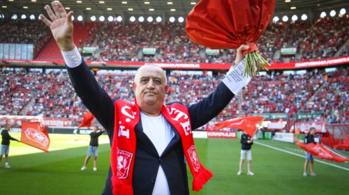 Jacob Malki tijdens afscheid FC Twente Media