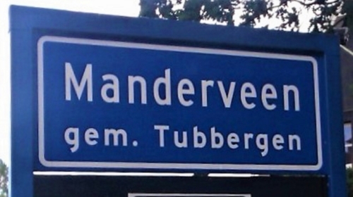 Manderveen plaatsnaambord