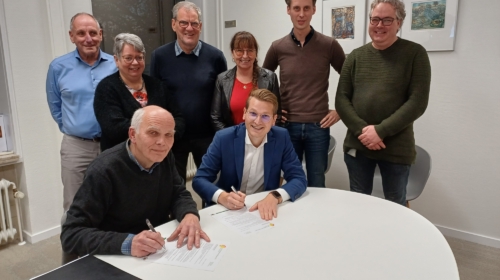 Nieuwbouw Dorpshuis Glane ondertekening