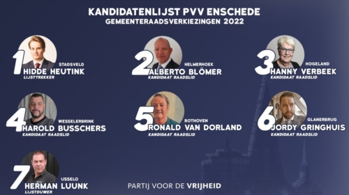 PVV kandidatenlijst