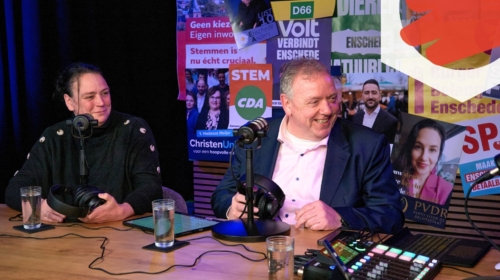 Partijgesprek Belang van Enschede Erwin Versteeg Evelien van Hattum website LOGO