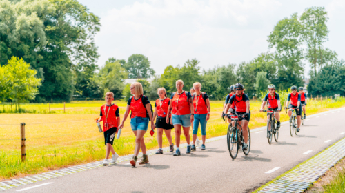 Stofwisseltour fietsers wandelaars