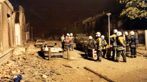 Vuurwerkramp hulpverleners brandweerlieden foto onbekend
